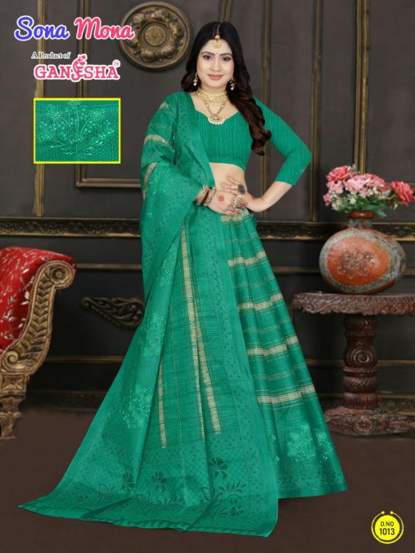 Ganesha Sona Mona Vol-1 – Cotton Saree With Embroidery